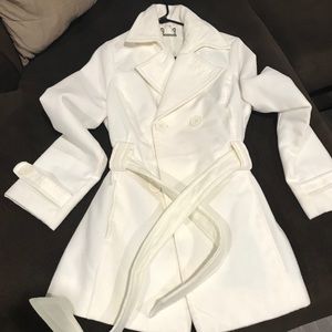 Cream peacoat